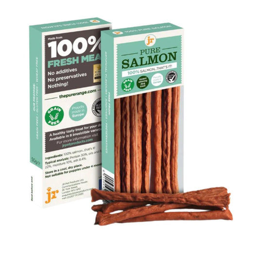 JR pure salmon sticks, natural dog treats