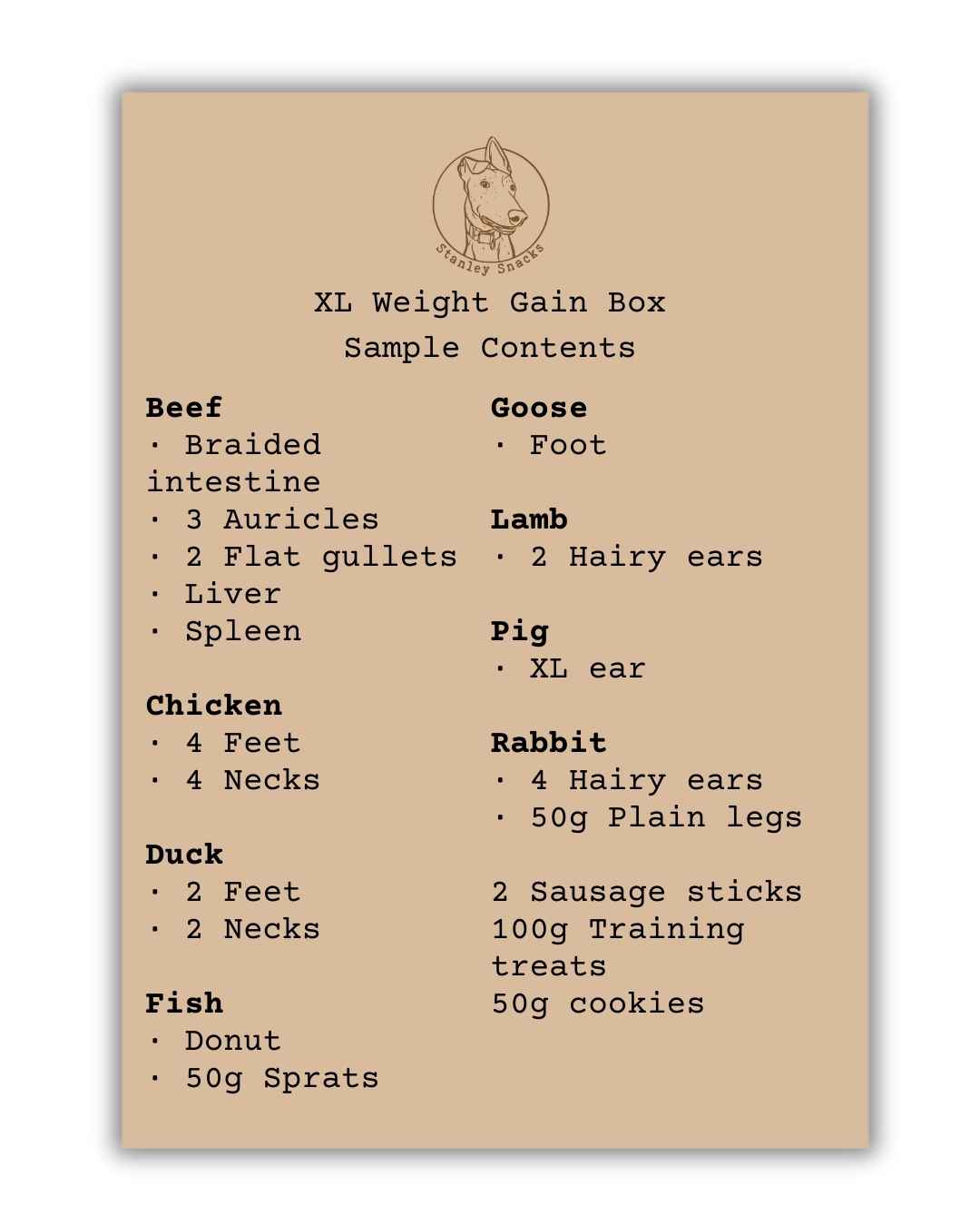 Weight Gain Box