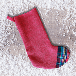 Reusable Stocking with Advent Treats